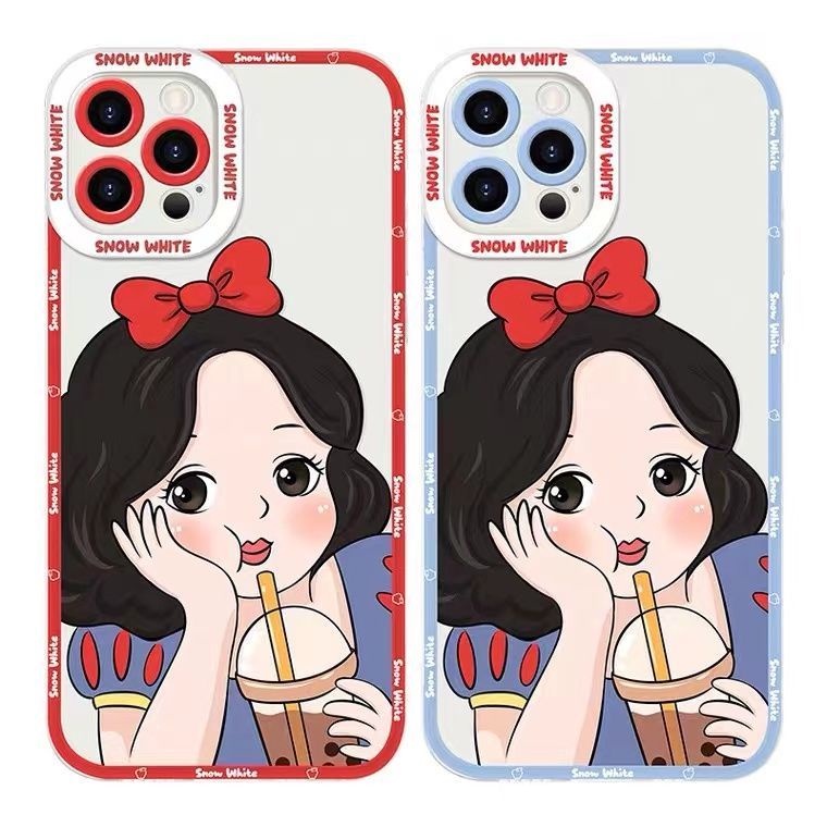 Ốp Điện Thoại TPU Dẻo In Hình Công Chúa Cho Iphone 14 13 12 11 Pro X XR XS Max 6 6S 7 8 Plus
