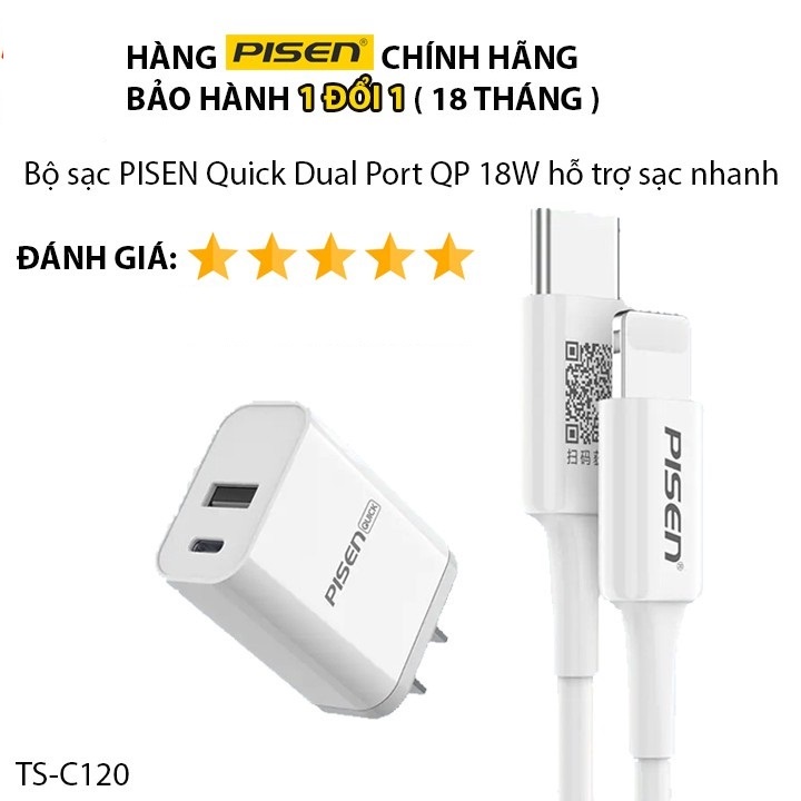 Bộ Sạc Nhanh Pisen 18W