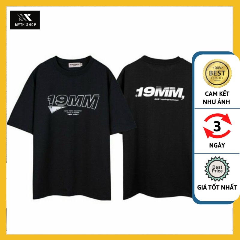 Áo Thun Tay Lỡ 19MM NINE TEEN MILIMETER Form Rộng Unisex (Ảnh thật)