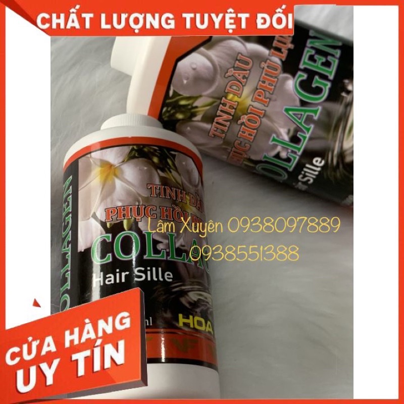 [FREESHIP] Tinh dầu serum phục hồi phủ lụa 1000ml pha hoá chất uốn duỗi nhuộm phủ bóng TVF hoa bưởi bảo vệ tóc bóng tóc