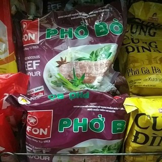 Combo 5 Phở bò, gà Vifon 65g