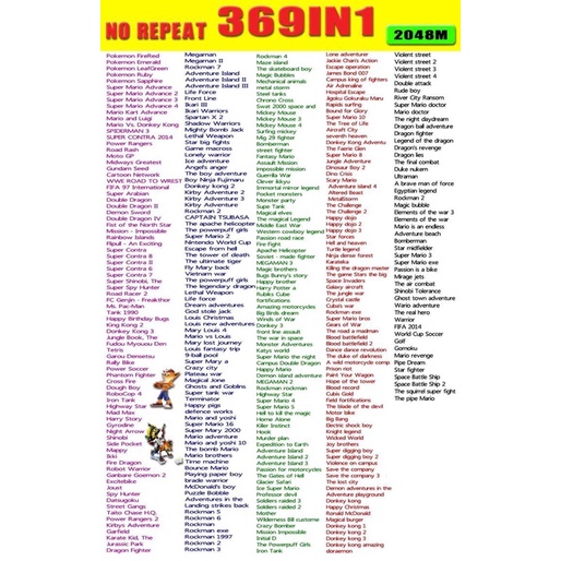 Băng Gameboy 369 trò chơi