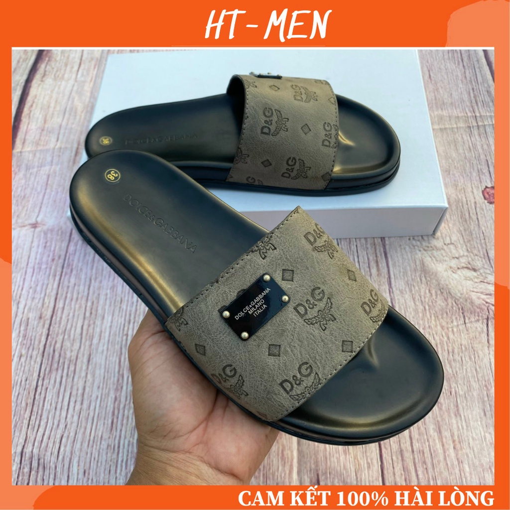 Dép Nam Quai Ngang D. G Đế Cao Su Đẹp Chống Trơn Chân Hàng Full Hộp