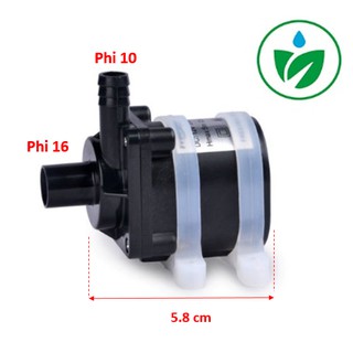 Bơm Chìm Hồ Cá Hòn Non Bộ 12VDC Bơm Cao 5m 750L/H VNT-DC5000 + adapter 12V