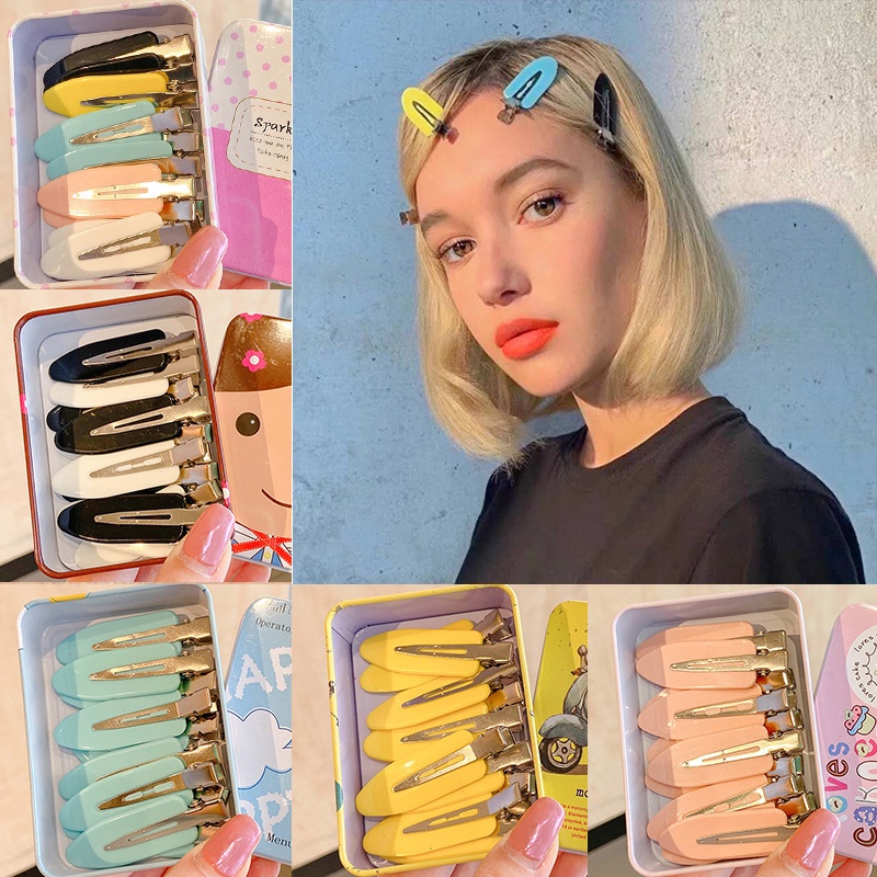 Kẹp Tóc Dạng Mỏ Vịt Không Đường May Cho Nữ