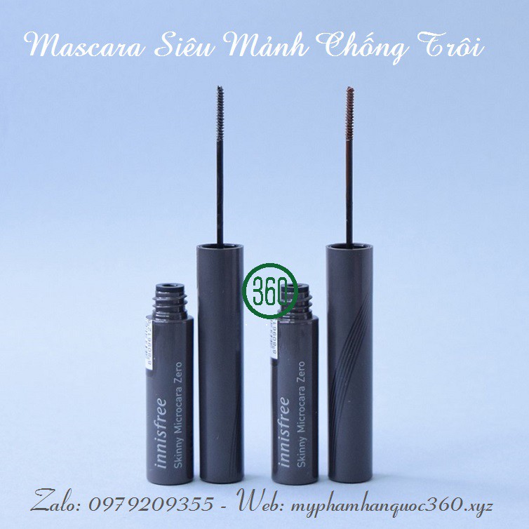 Mascara Siêu Mảnh Lâu Trôi Innisfree Skinny Microcara Zero [waterproof] 3.5g