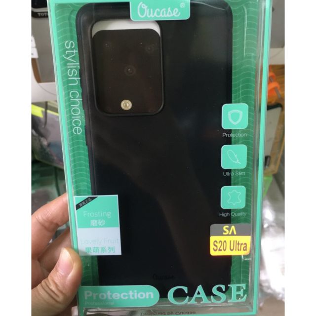 Ốp lưng dẻo galaxy S20 ultra hiệu Ou Case màu đen