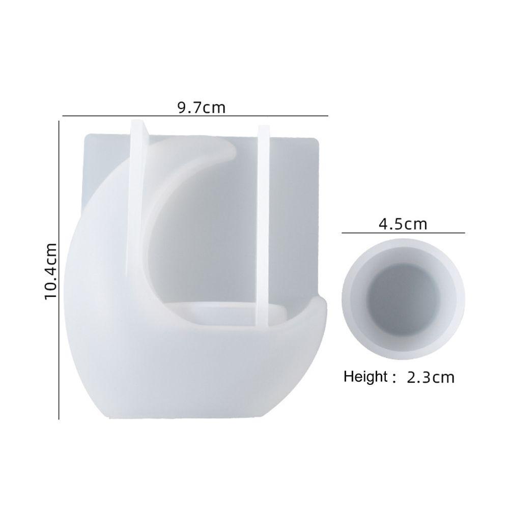 Khuôn Silicone Làm Đế Nến Hình Mặt Trăng Độc Đáo