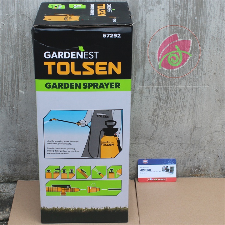 Bình phun tưới cây phun sương 5 lít cao cấp Tolsen 57292 phun xịt khử trùng sát khuẩn thuốc diệt côn trùng