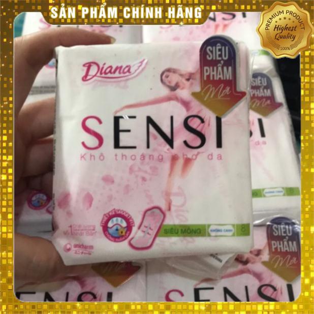 Băng vệ sinh DIANA SENSI CÓ CÁNH/KHÔNG CÁNH SIÊU PHẨM MỚI