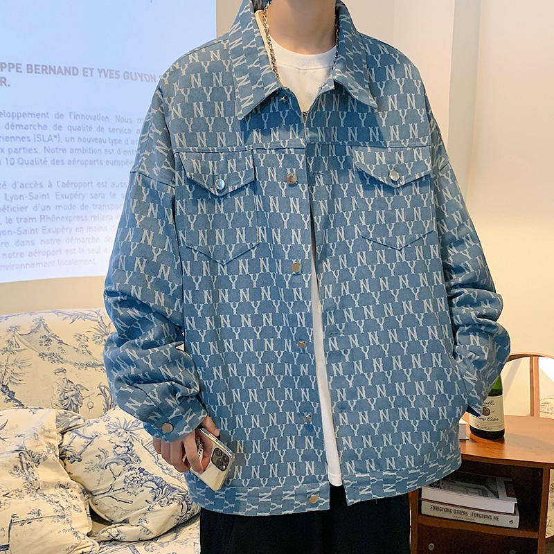 Áo Khoác Jeans Thời Trang Hàn Quốc Cá Tính Cho Nam