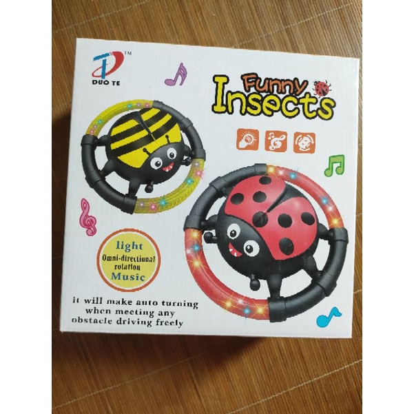 Đồ chơi vô lăng lái xe bọ cánh cứng di chuyển và phát nhạc