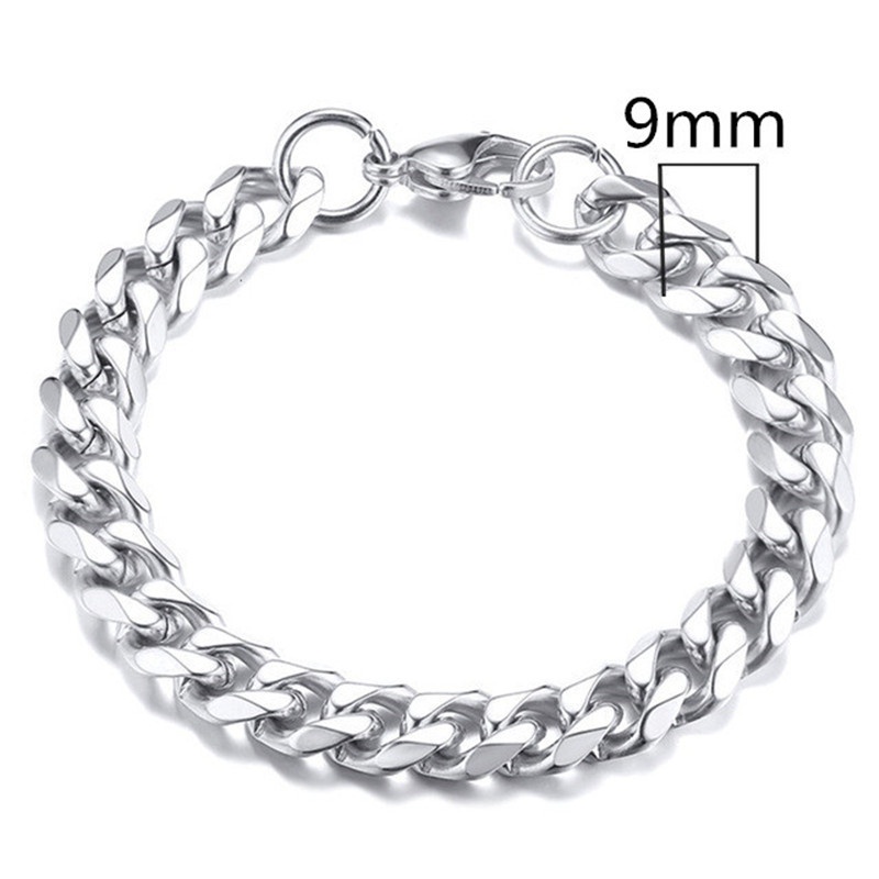 Vòng cổ bằng thép không gỉ phong cách hip hop thời trang cá tính cho nam