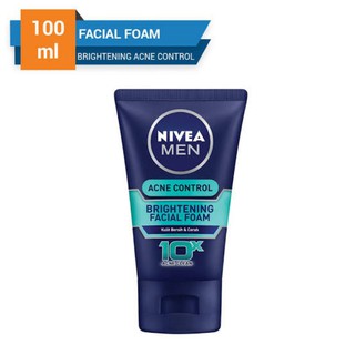 (Hàng Mới Về) Sữa Rửa Mặt Tạo Bọt Làm Sáng Da Kiểm Soát Mụn Nivea 100ml Cho Nam