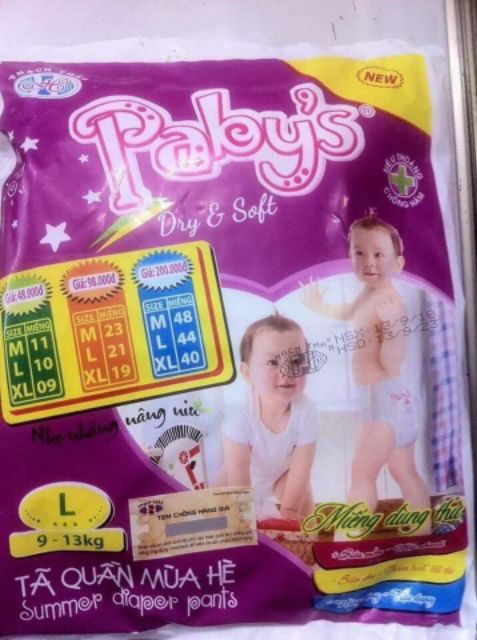 Bộ 6 gói tã quần Papy's thạch thảo size L12 miếng /1 gói