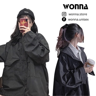 [SẴN] Áo khoác jacket ulzzang oversize form rộng unisex Hàn đen trơn đơn giản basic nam nữ