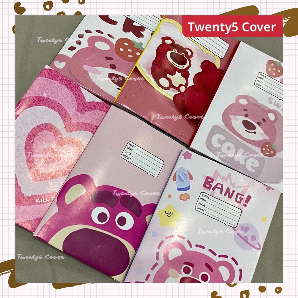 SET GIẤY BAO TẬP GẤU DÂU LOTSO SIÊU CUTE