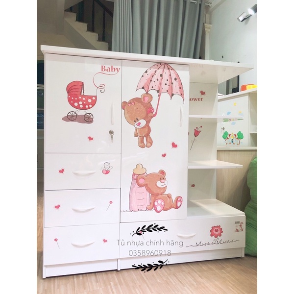 Tủ Nhựa Đài Loan Cho Bé - Tiện Lợi Chịu Lực Tốt Tủ Đựng Quần Áo Cho Bé Trai Bé Gái Giá Tốt Nhất