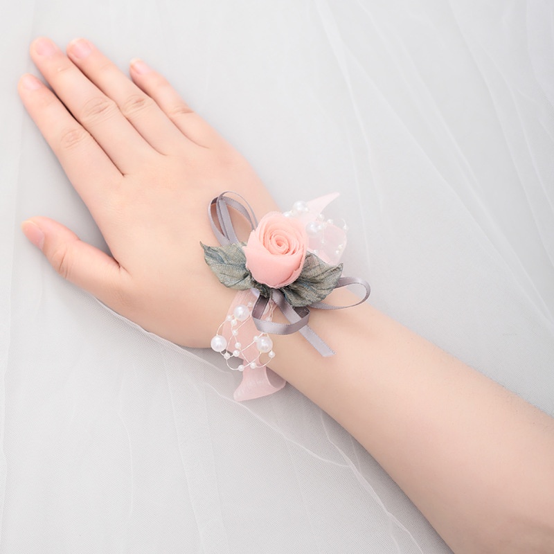 Thời Trang Vòng Hoa Đeo Cổ Tay Cho Cô Dâu