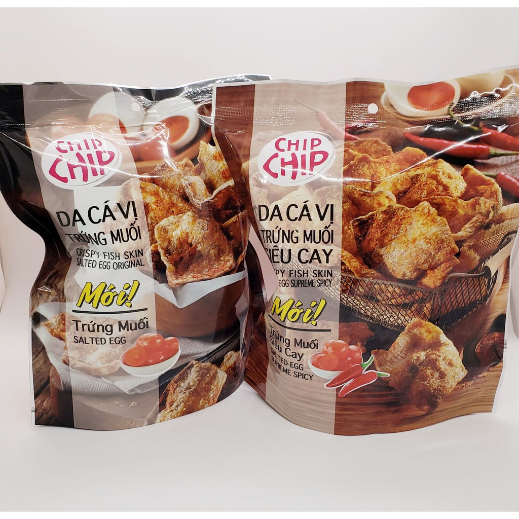 COMBO [2 túi 50gr] Snack Da Cá Vị Trứng Muối