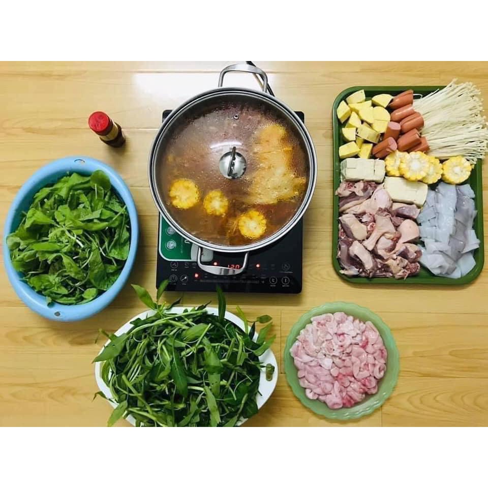 [FREESHIP] Bếp điện từ Nagakawa NAG0703 - Tặng kèm nồi lẩu -Hàng chính hãng