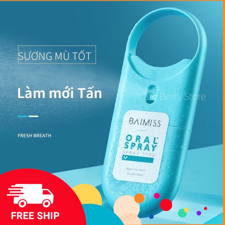 Chai xịt thơm miệng BAIMISS chính hãng 10ml