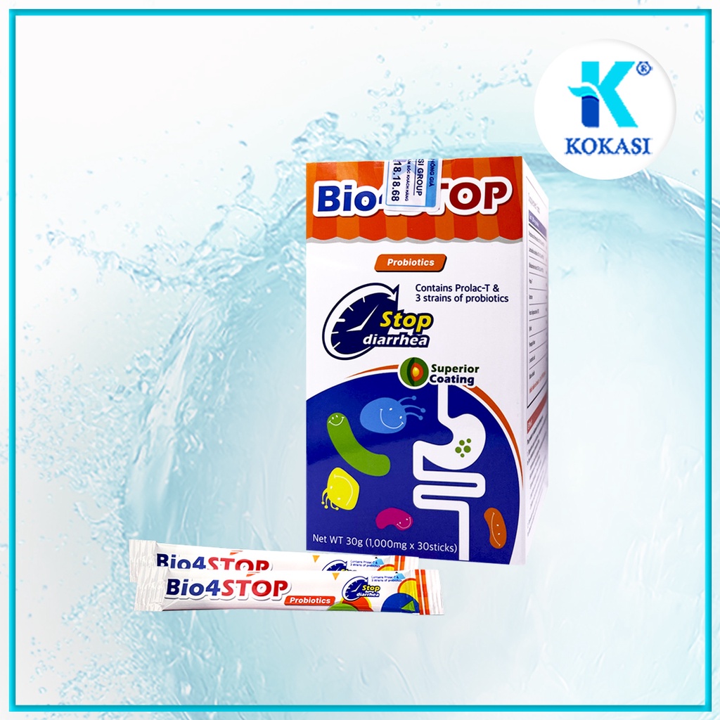 Men sống Hàn Quốc - Men vi sinh Bio4Stop dành cho bé hỗ trợ bé táo bón tăng cường hệ miễn dịch