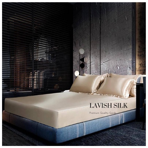 Bộ Ga Gối Phi Lụa Lavish Silk Vàng Tươi Cao Cấp Mát Lạnh Hàng Loại 1 Không Nối Vải - CG020
