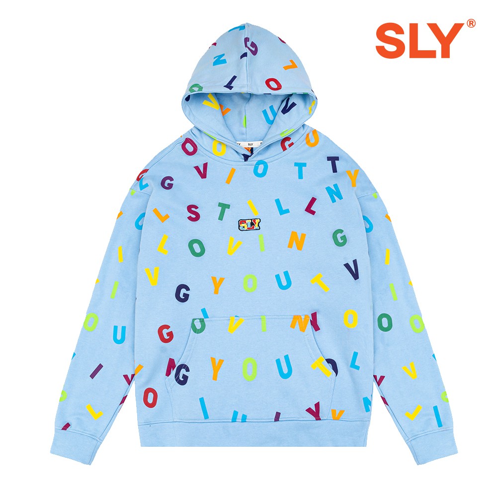 [Mã INCU50 giảm 50K đơn 150K] ÁO HOODIE NỈ BÔNG SLY CHARACTERS BLUE