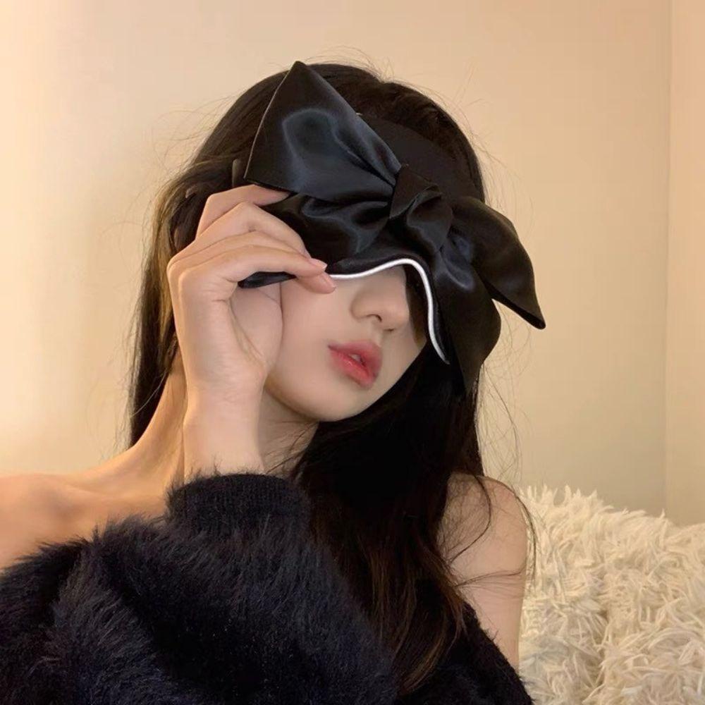 HARRIETT Miếng Bịt Mắt Ngủ Trưa Hình Nơ Lớn Ngọt Ngào