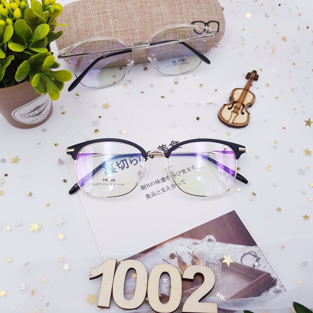 KÍNH GIẢ CẬN NAM NỮ TR90 2673 SANG CHẢNH 1002