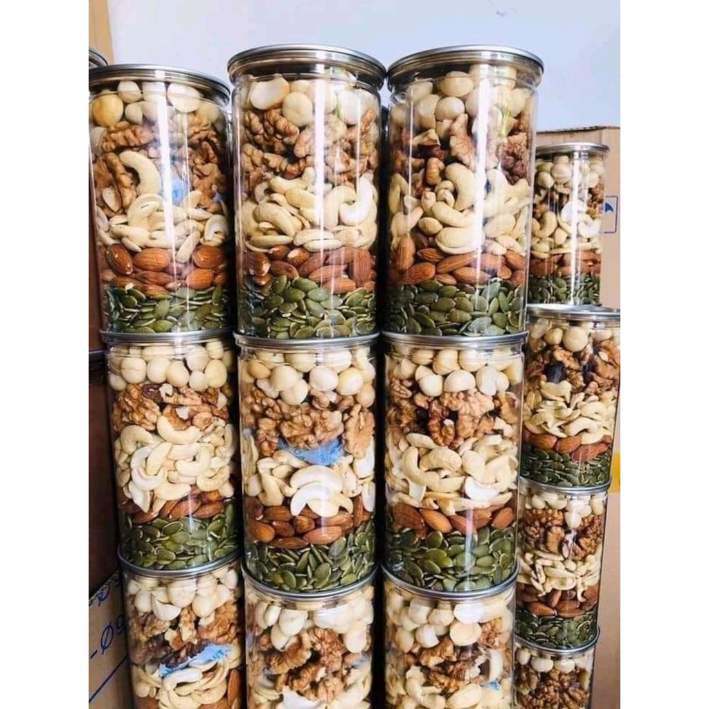 500Gr - MIX 6 LOẠI HẠT VÀ TRÁI CÂY SẤY NGUYÊN VỊ ( MIX NUTS,HẠNH NHÂN,ÓC CHÓ,HẠT ĐIỀU) - VEGA NUTS | BigBuy360 - bigbuy360.vn