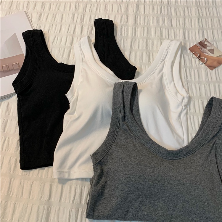 Áo croptop không tay thời trang mùa hè phong cách mới 44851