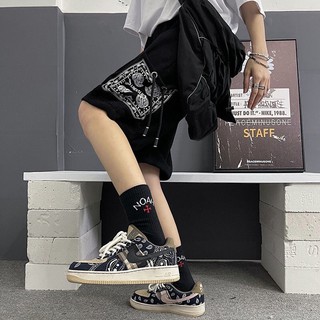 Quần đùi / short pants phối hoạ tiết bandana