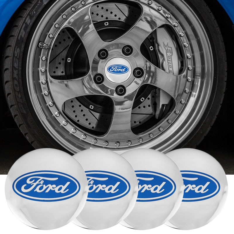 Set 4 Nắp Đậy Trục Bánh Xe 56mm Cho Ford Focus mk2 mk3 Fiesta Ranger Mondeo S-MAX Kuga Mustang