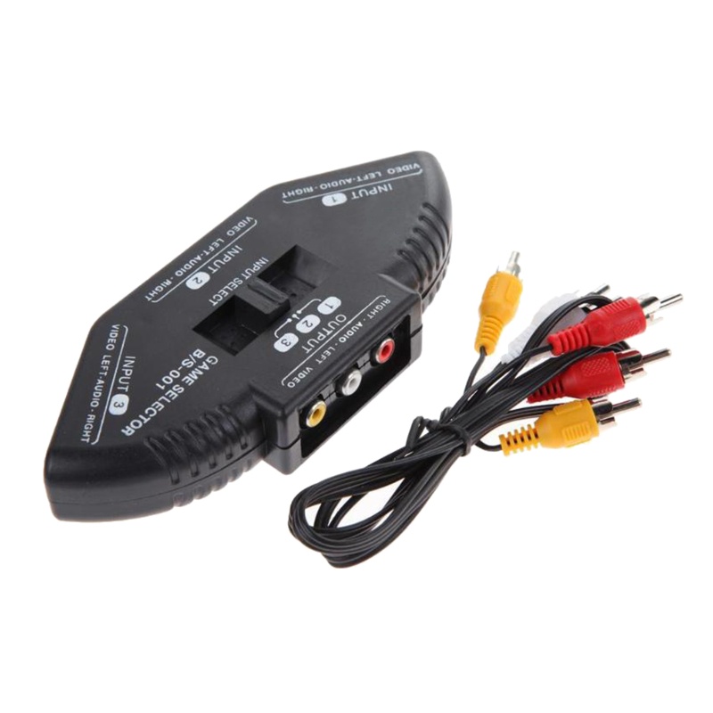 Hộp Chuyển Đổi Video RCA 3 Chiều Cho Cáp Kết Nối RCA 3 Chiều