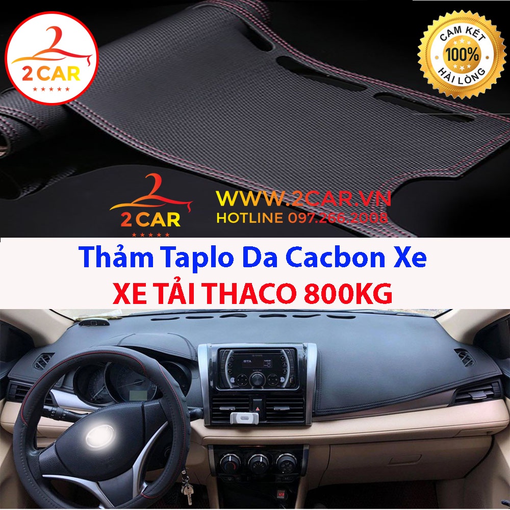 Thảm Taplo Da Cacbon THACO-800KG chống nóng tốt, chống trơn trượt, vừa khít theo xe