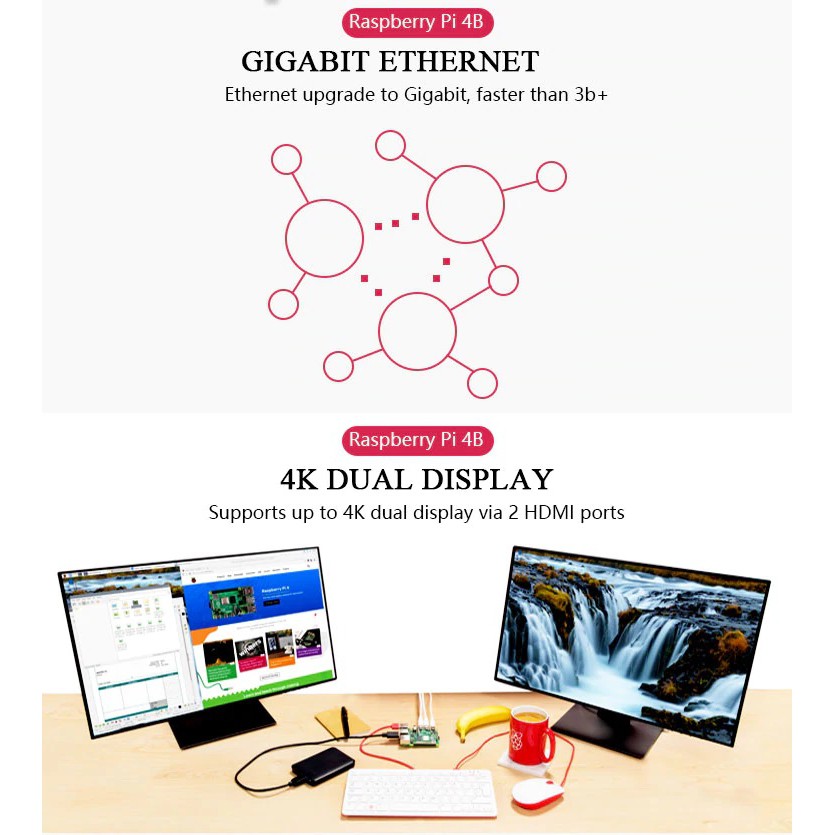 Máy tính Raspberry Pi 4 Model B v1.2 | BigBuy360 - bigbuy360.vn