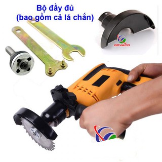 Phụ kiện chuyển máy khoan thành máy cắt V1 ( kèm lá chắn )