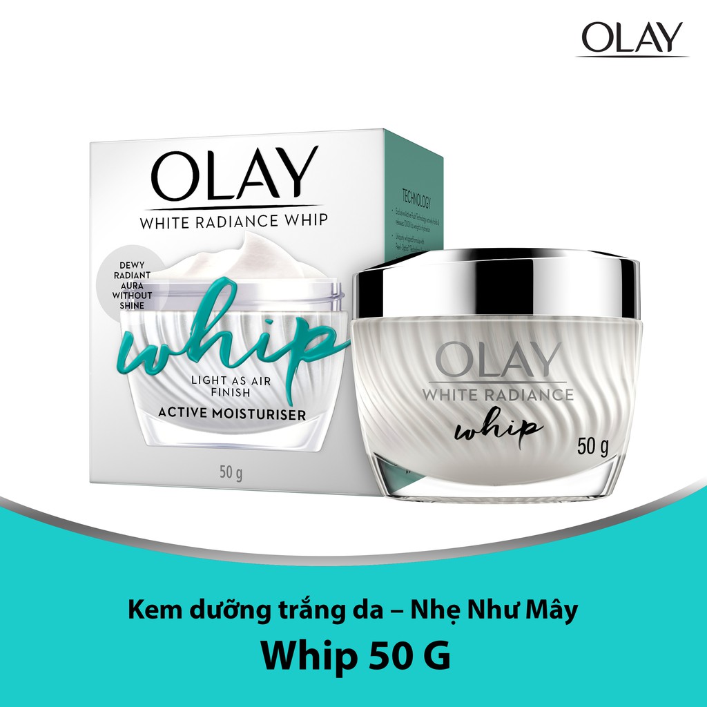 [Mã COSPGSBD  giảm 8% đơn 250K] Kem Dưỡng Trắng Da Olay White Radiance Whip 50g