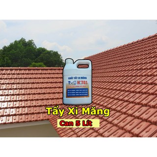 Nước tẩy xi măng ht01, loại 5 lít, tặng bộ dụng cụ vệ sinh