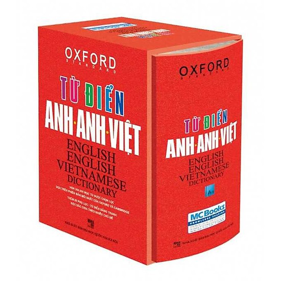 Sách Từ Điển Anh - Anh - Việt ( Bìa cứng đỏ ) Tặng Kèm Bookmark