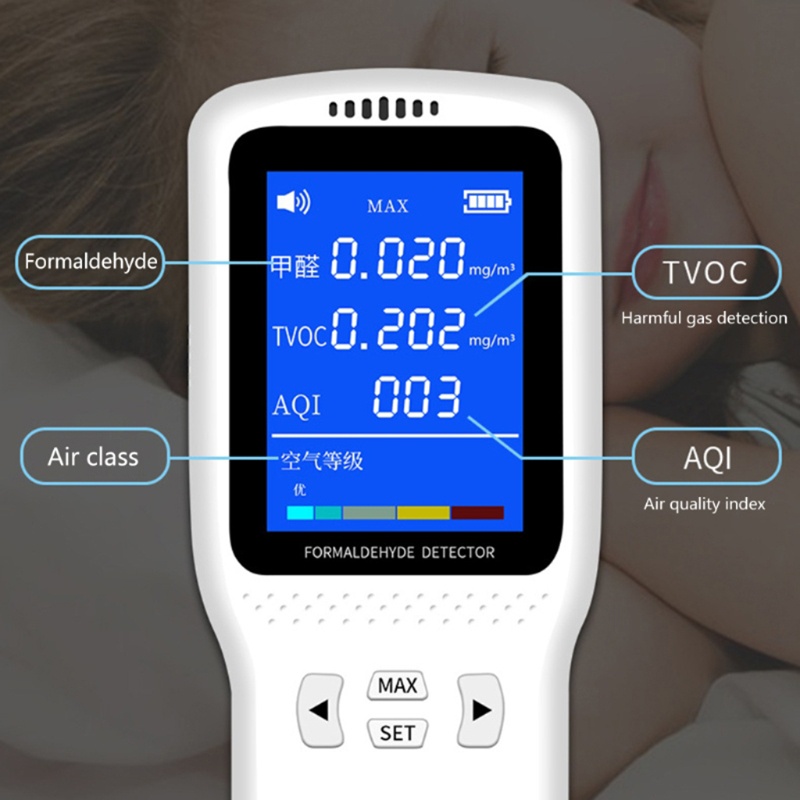 Thiết Bị Phát Hiện Khí Gas Thương Hiệu kiss Mới Cho Formaldehyde TVOC Ami
