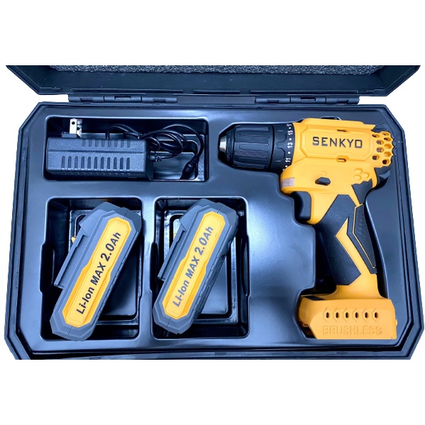 Máy khoan pin Máy vặn vít động cơ không chổi than đầu 10mm  SENKYO|Hàng cao cấp