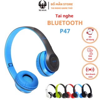 Hình ảnh Tai Nghe Chụp Tai Bluetooth Headphone Không Dây 5.0 P47 BOMAN Dễ Thương Trend Tiktok