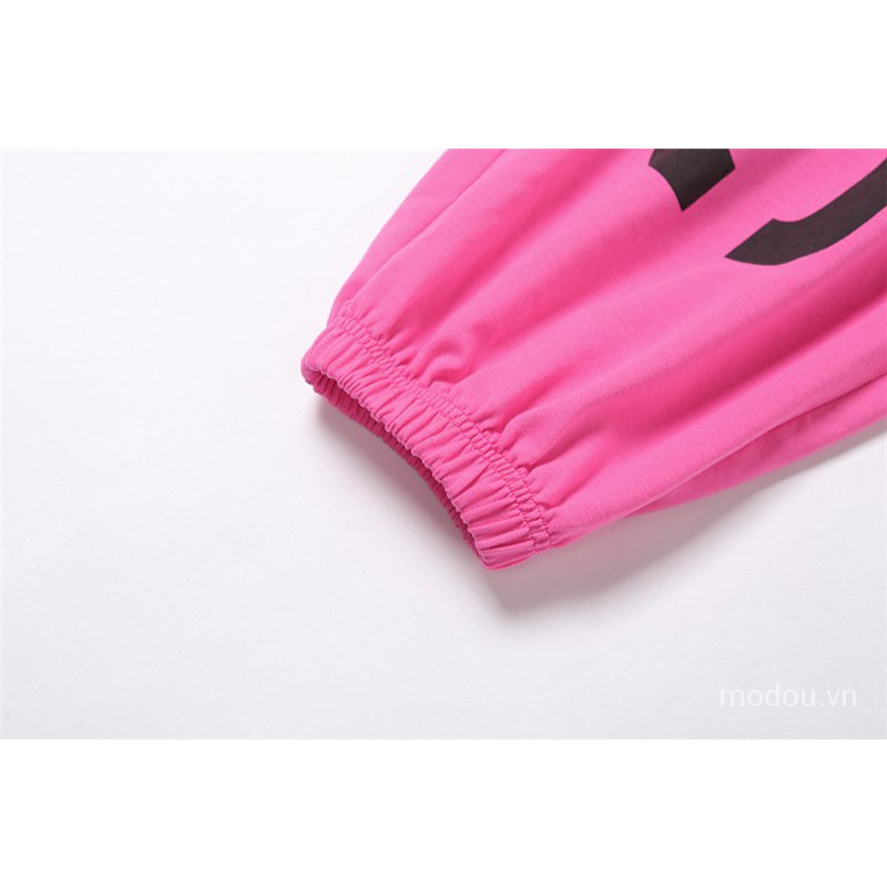 Quần Yếm Cotton Dài Dáng Rộng In Họa Tiết Cá Tính Cho Nữ