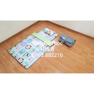 COMBO Nệm gối mền Tiểu học - Lụa Họa Tiết