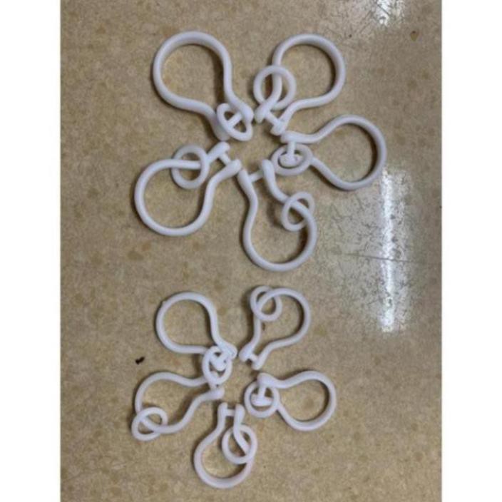 Vòng treo rèm ri đô, Móc Nhựa Treo Rèm 1000đ/cái