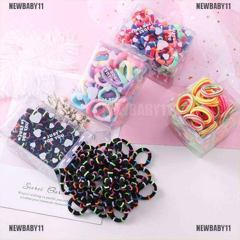 [NEWBABY11] 50 Dây Buộc Tóc Cao Su Đàn Hồi Dễ Thương Cho Bé Gái