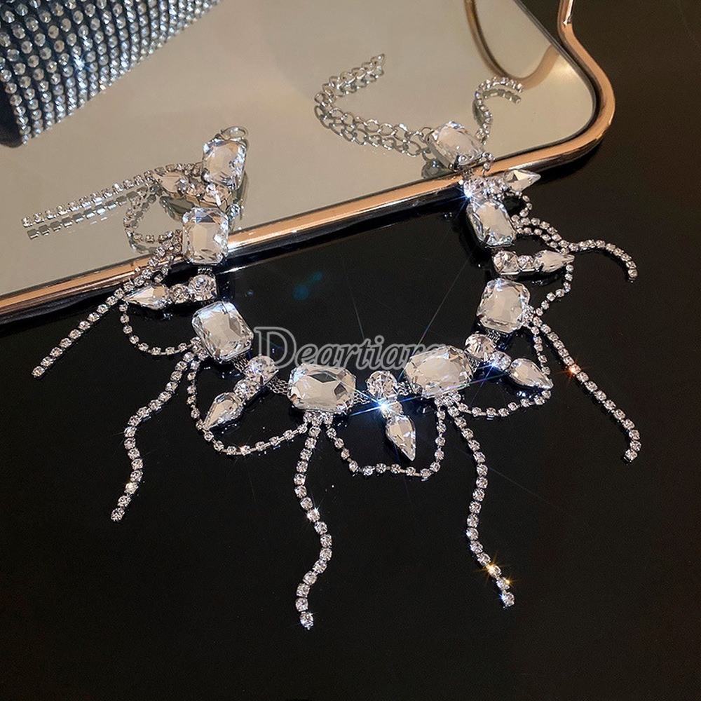 Vòng cổ Đính Đá Sang Trọng Phong Cách Âu Mỹ